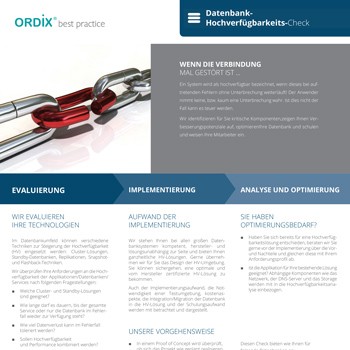ORDIX<sup>®</sup>     best practice: Neue IT-Checks in der Übersicht