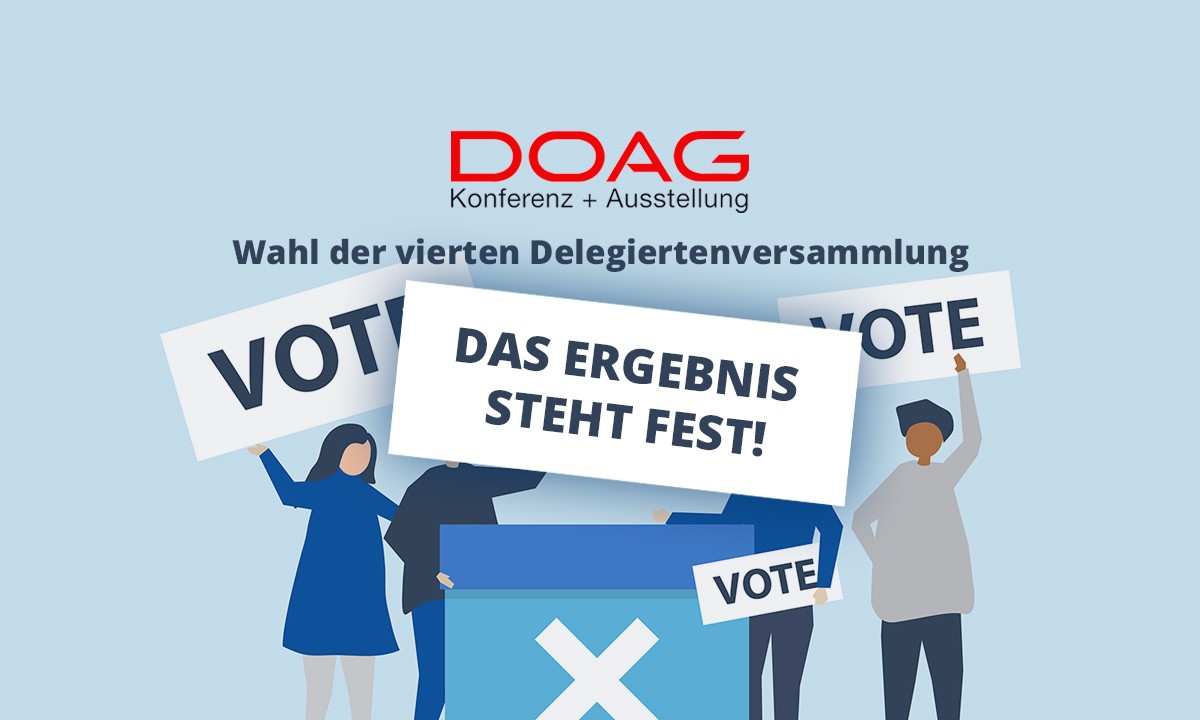 Das Endergebnis der Wahl zur DOAG Delegiertenversammlung 2023