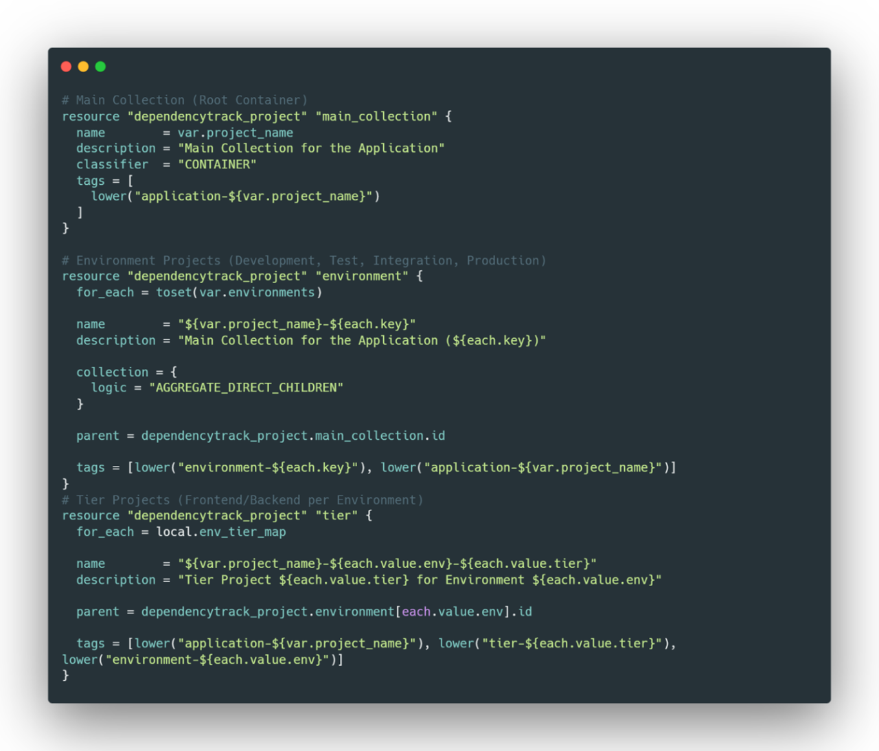 Abbildung 5: Automatisierte Projekterstellung mit OpenTofu