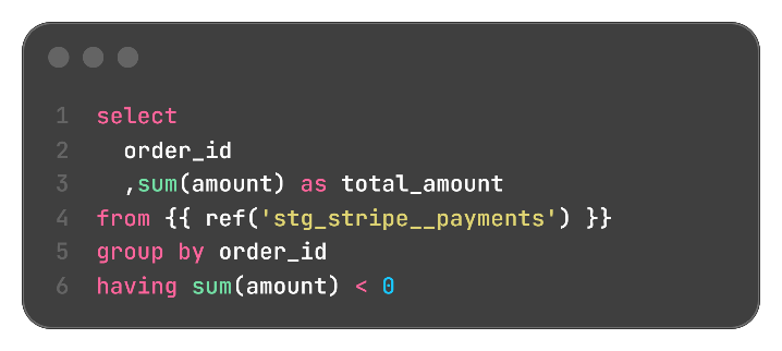 Screenshot der Datei: assert_stg_payments_amount_positive.sql