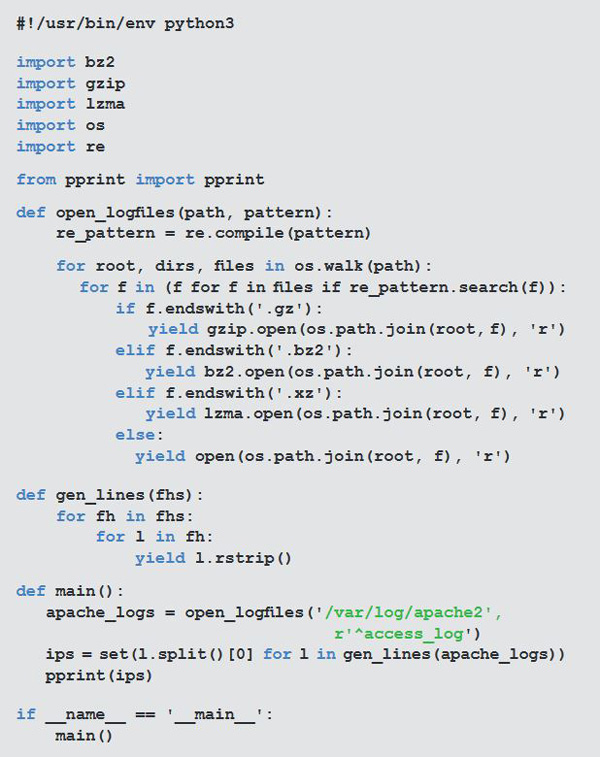 Parsen von Apache-Logfiles