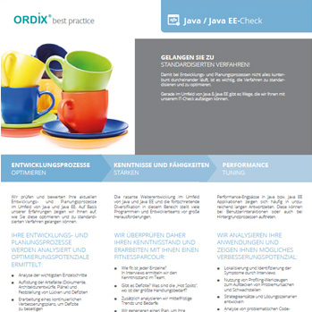 ORDIX<sup>®</sup>   best practice - Neuer Java / Java EE-Check