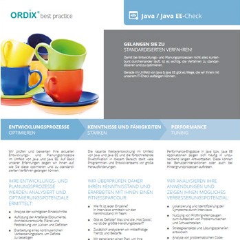 ORDIX<sup>®</sup>   best practice - Neuer Java / Java EE-Check